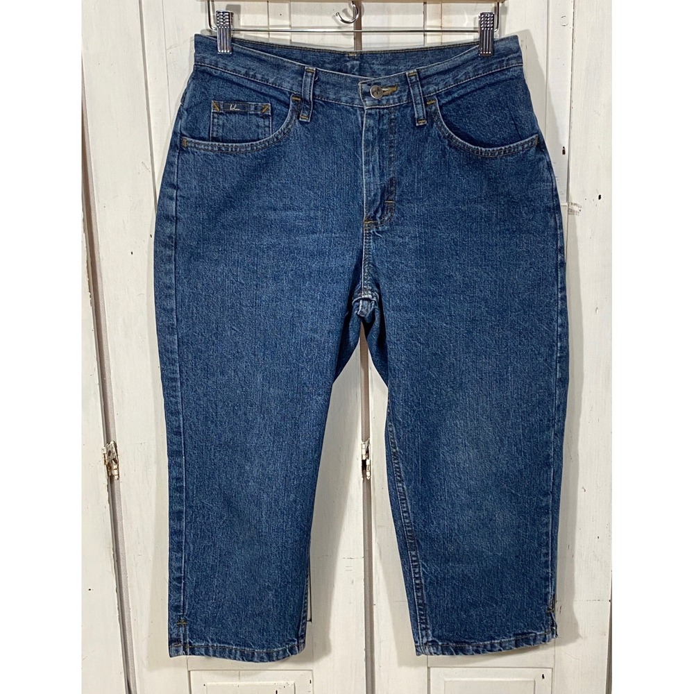 VTG 90s Blu (Makers of Lee Jeans) Capri Jeans Mid Rise Cropped Sz 8 EUC